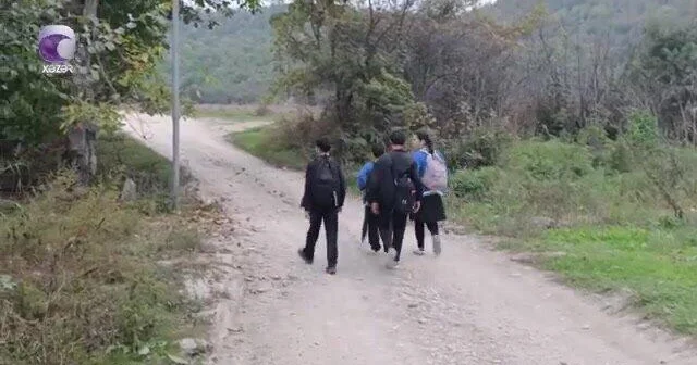 Детям приходится идти 12 километров до школы ВИДЕО