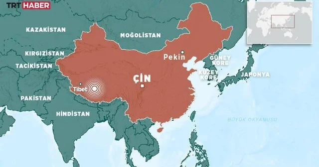 Çinin Tibet bölgəsində baş verən zəlzələdə 16 nəfər ölüb