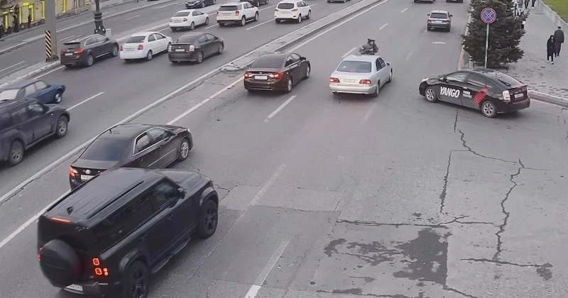 Piyadaların düşdüyü ağır QƏZALAR ANBAAN VİDEO