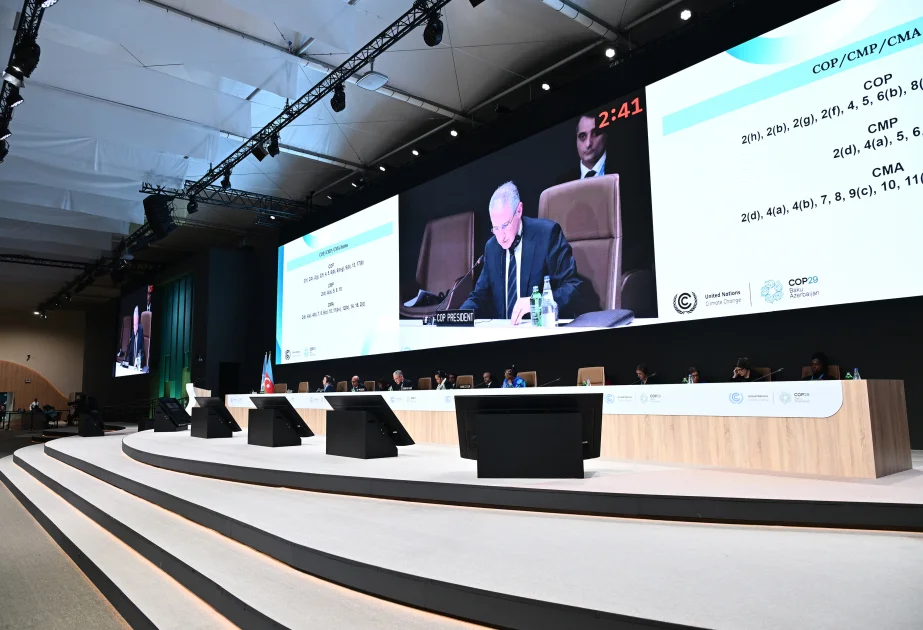 COP29un bağlanış plenar iclasında Paris Sazişinin 6cı maddəsi tam təsdiqlənib YENİLƏNƏCƏK