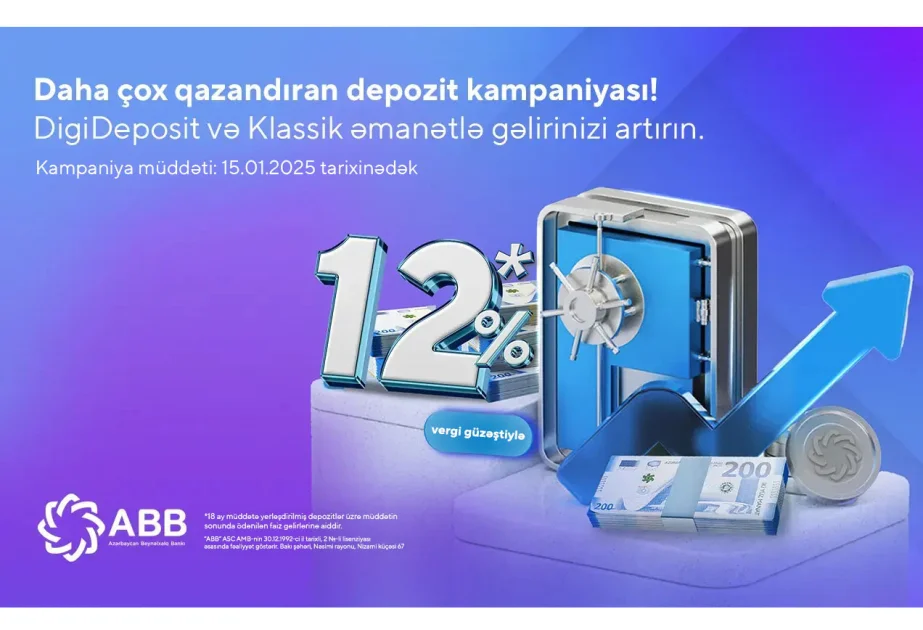 ® ABB sərfəli depozit kampaniyasına başlayıb! AZƏRTAC