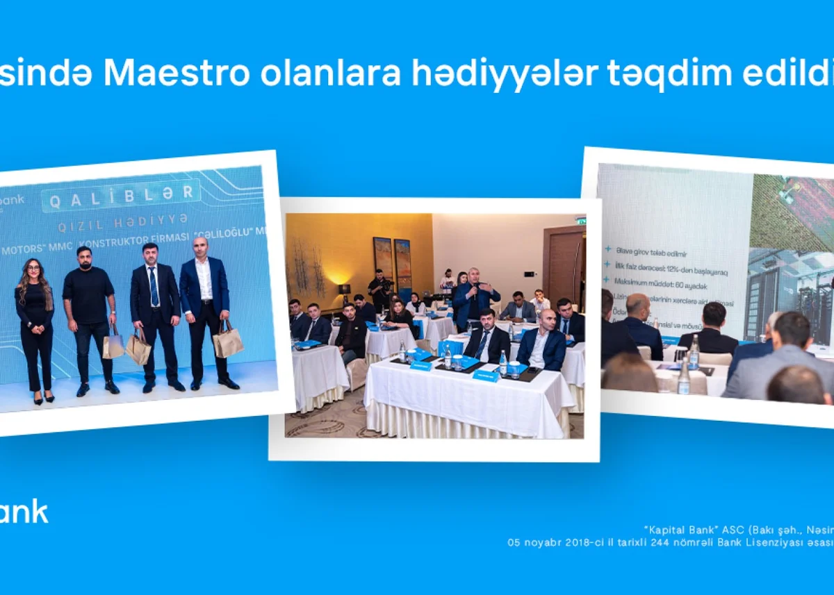 Biznesində Maestro olanlara hədiyyələr təqdim edildi