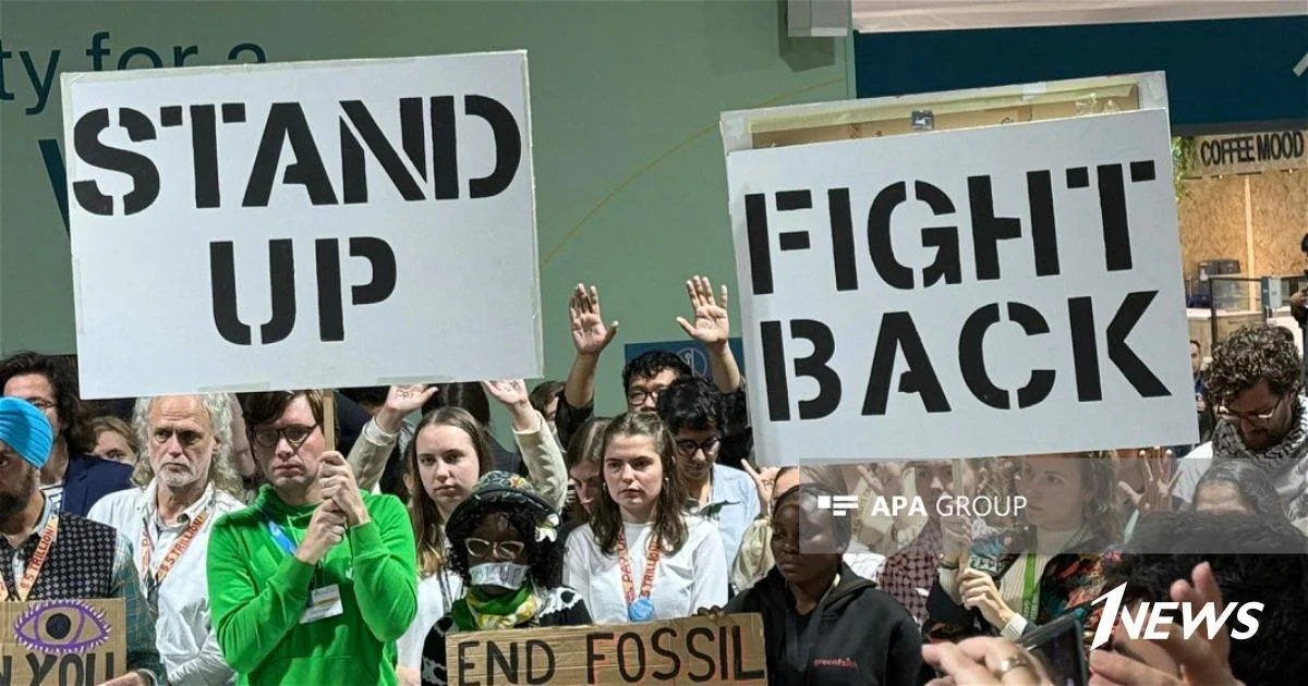 Климатические активисты провели акцию на COP29 ФОТО Новости