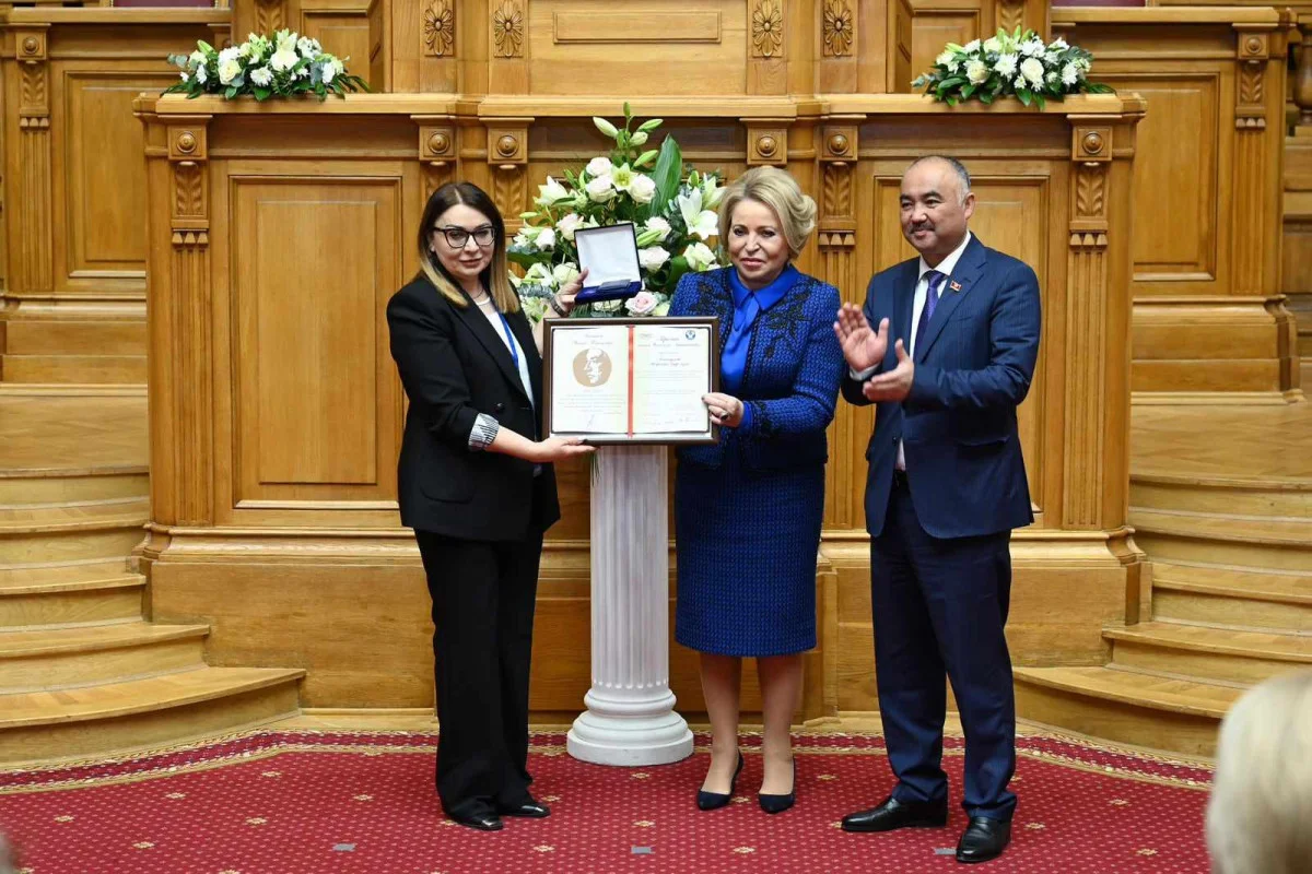 Mehriban Ələkbərzadəyə Çingiz Aytmatov mükafatı təqdim olunub