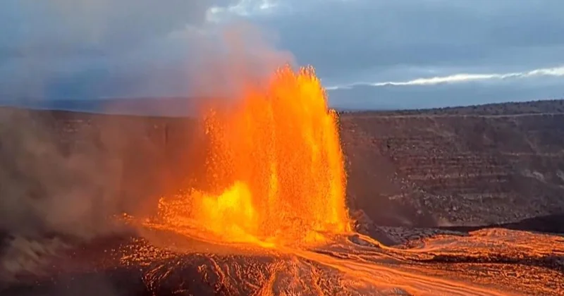 Dünyanın ən aktiv vulkanlarından biri olan Kilauea yenidən püskürdü