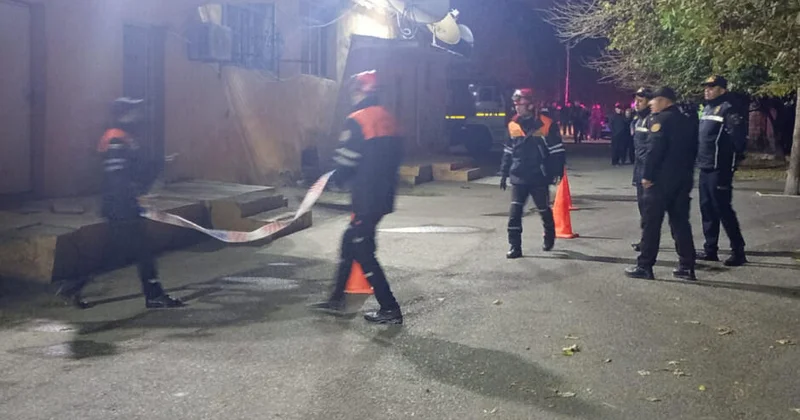 Обрушение пола в жилом доме в Гёранбое, есть пострадавшие ФОТО ВИДЕО