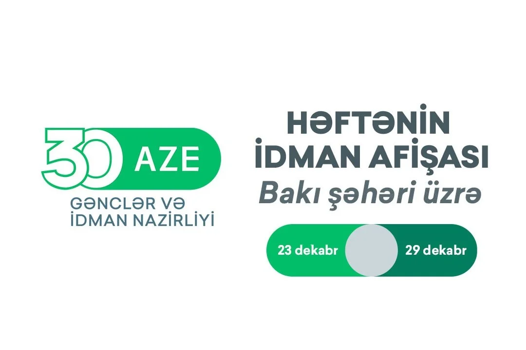 Bakı üzrə HƏFTƏNİN İDMAN AFİŞASI İdman və Biz