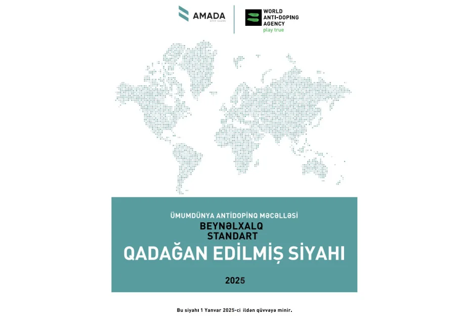 İdmanda 2025ci il üçün qadağan edilmiş maddələrin siyahısı Azərbaycan dilinə tərcümə olunub AZƏRTAC