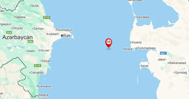 Xəzərdə güclü zəlzələ Seysmoloji Mərkəz məlumat yaydı