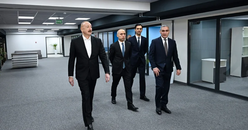 İlham Əliyev Xankəndidə açılışda Fotolar