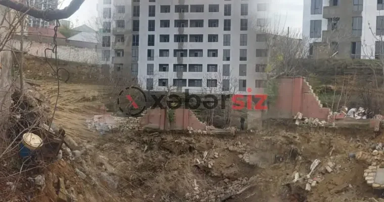 Binəqədidə MTK nın tikintisi sakinləri narahat edir VİDEO