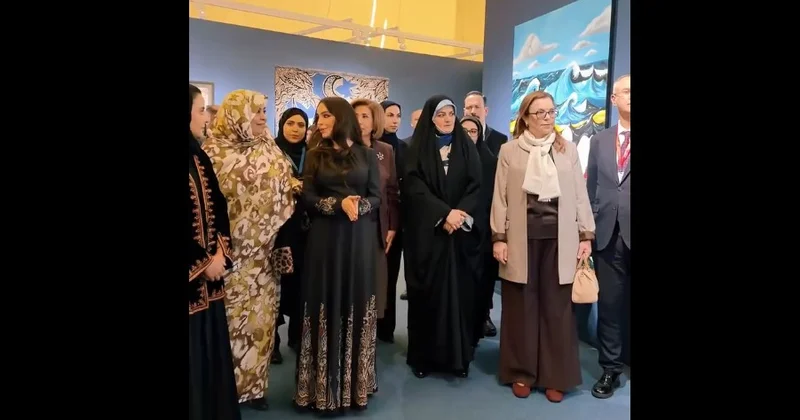 Лейла Алиева поделилась публикацией с выставки Мои моря, мои океаны Minval Politika