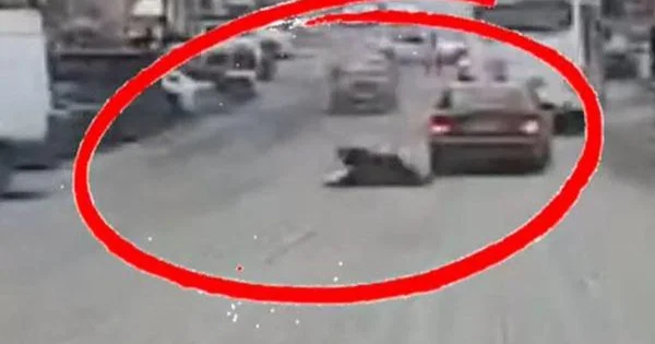 Bakıda kişi maşının altında qaldı Anbaan video