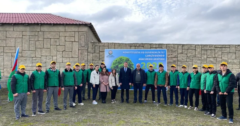 Xəzər rayonunda növbəti ağacəkmə aksiyası Fotolar