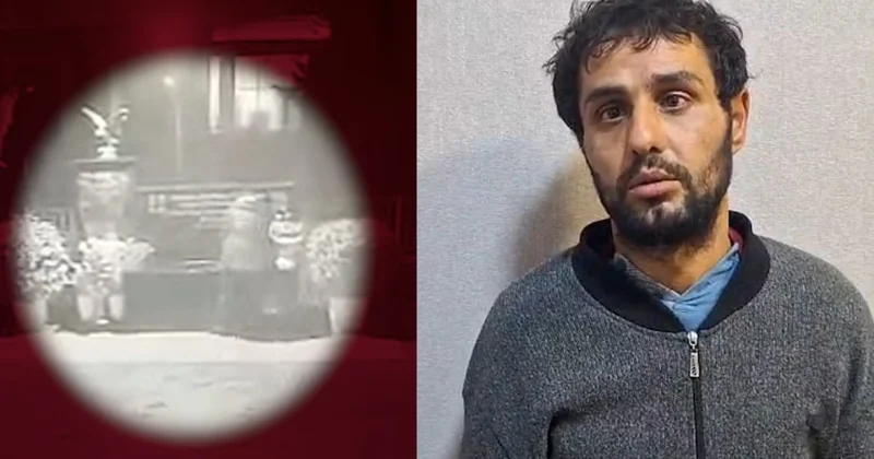 Şəhid bulağından oğurluq edən şəxs saxlanıldı VİDEO