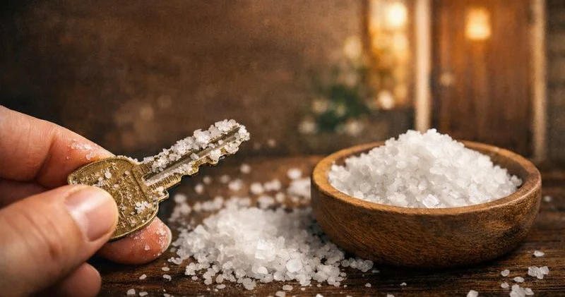 Ev açarını duzla ovuşdurun Səbəbi