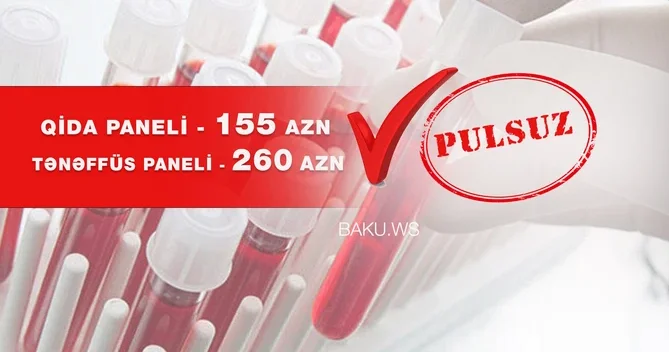 Azərbaycanda 415 AZN lik analiz nümunəsi pulsuz olacaq? AÇIQLAMA