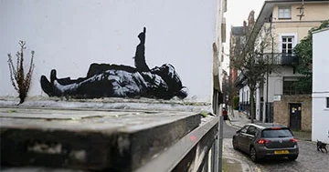 Banksi yeni qraffiti təqdim edir…