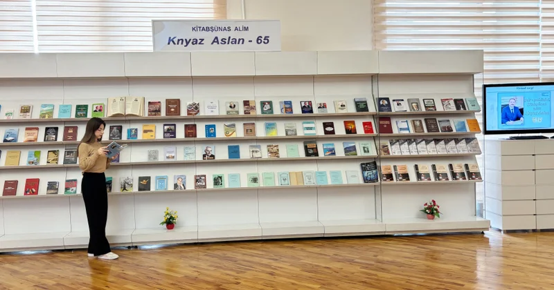 Milli Kitabxanada kitabşünas alim Knyaz Aslanın 65 illiyinə həsr olunmuş kitab sərgisi açılıb