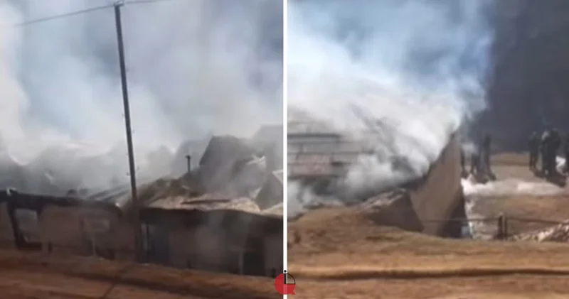 Lerikdə dərs vaxtı məktəb yandı