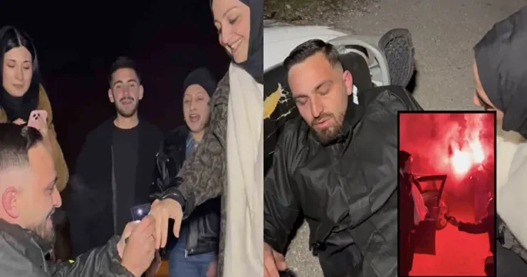 Qəzaya uğradığını deyərək çağırdığı sevgilisinə evlilik təklif etdi VİDEO