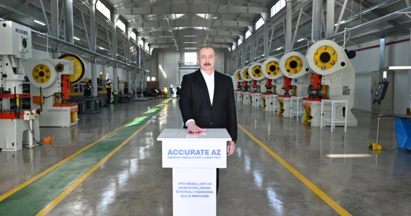 Xocalının Ballıca kəndində ofis mebelləri və mebel aksesuarlarının istehsalı müəssisəsi açıldı