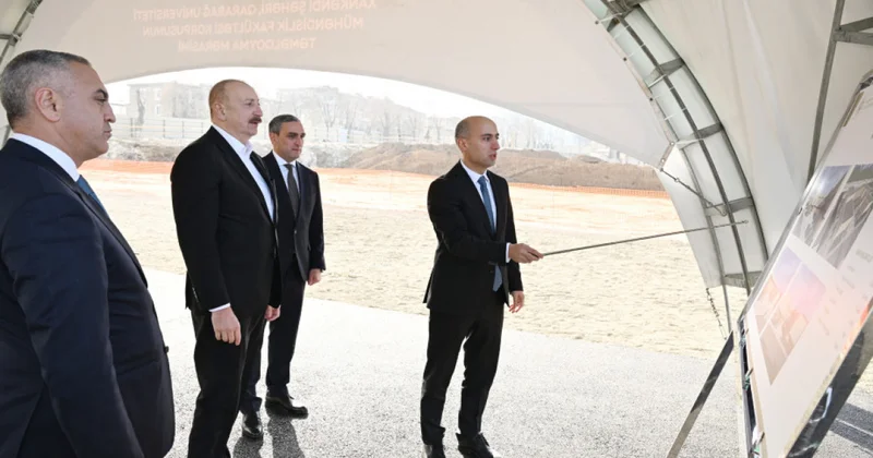 Prezident Qarabağ Universitetinin Mühəndislik fakültəsinin binasının təməlini qoydu