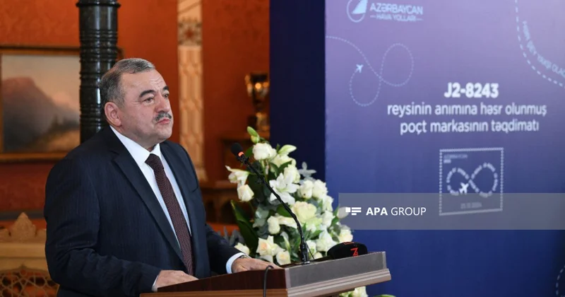 AZAL ın vitse prezidenti: J2 8243 reysinin anımına həsr olunmuş poçt markası mühüm mənəvi əhəmiyyət daşıyır