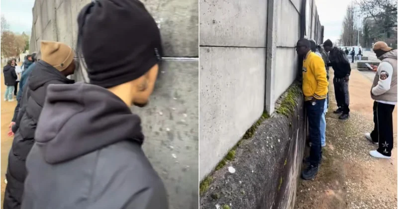 Fransada stadiona düşə bilməyən azarkeşlər qarşılaşmaya divarlardakı dəliklərdən tamaşa etdilər VİDEO