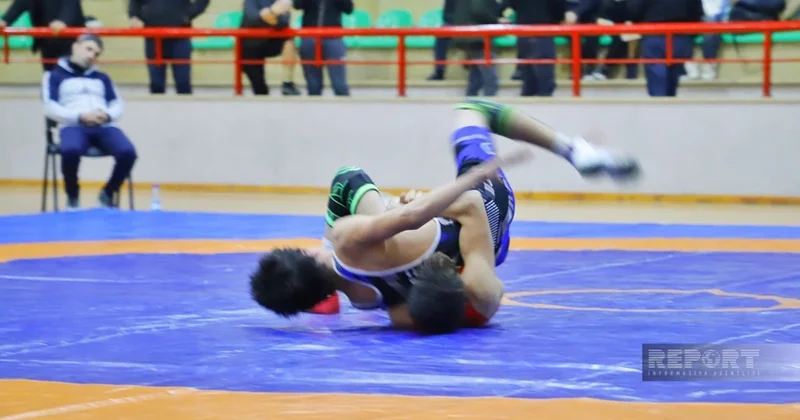 Naxçıvanda sərbəst güləş birinciliyi başa çatıb FOTOLAR