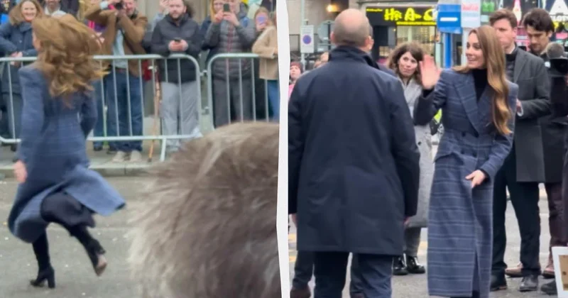 Кейт Миддлтон во время визита в Шотландию удивила и поклонников, и охрану ВИДЕО