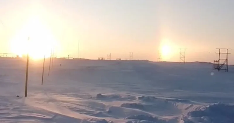 Saxalində səmada iki Günəş görünüb