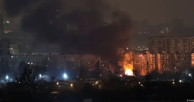 “Rusiyanın Ukraynaya gecə hücumu: Kiyev, Xarkov və Çerniqov ağır zərbə altında“ Ukrayna KİV ləri