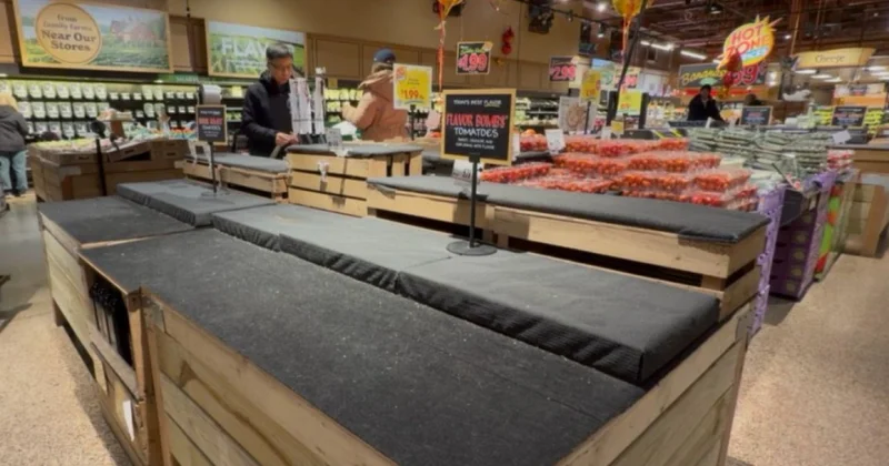 ABŞ də bu səbəbdən marketlər boşaldı