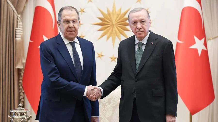 Lavrov Türkiyə prezidenti Ərdoğanla görüşüb