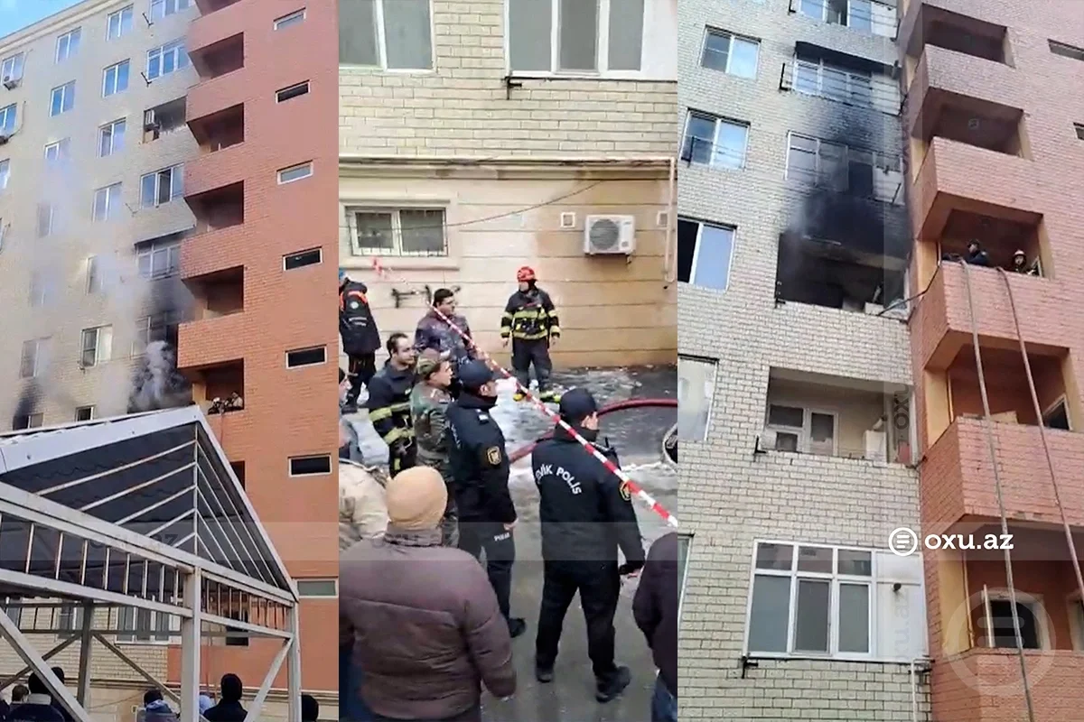 Yuxuya gedən yeniyetmə ölümdən son anda qurtuldu: Bakıda yanğın