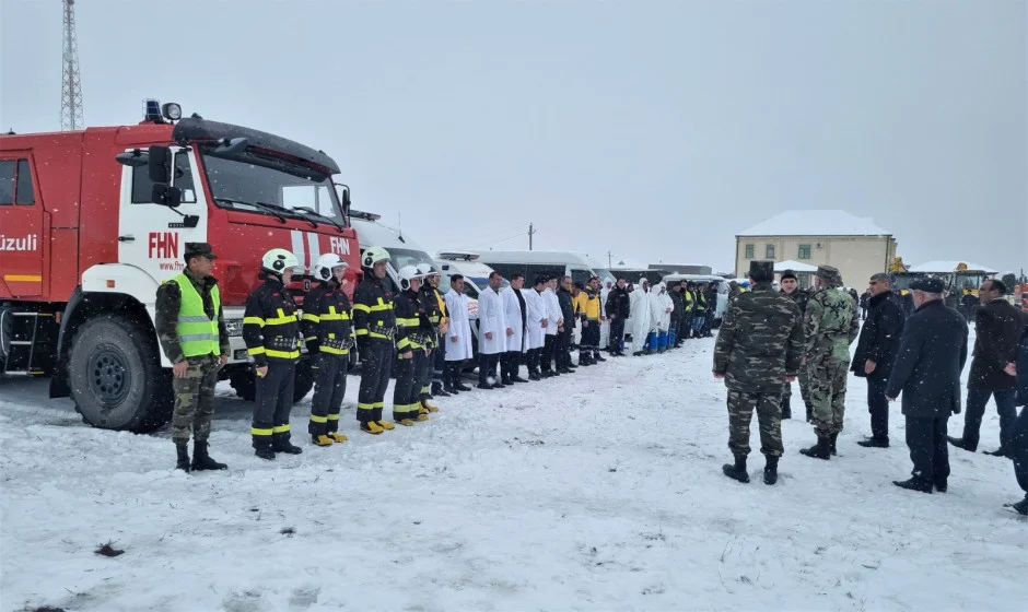 FHN in Qarabağ Regional Mərkəzi mülki müdafiə məşqi keçirib