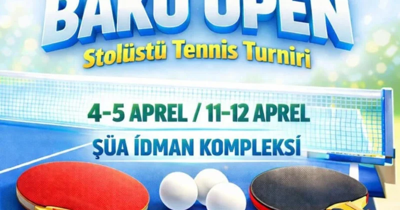 Состоится турнир по настольному теннису Baku Open