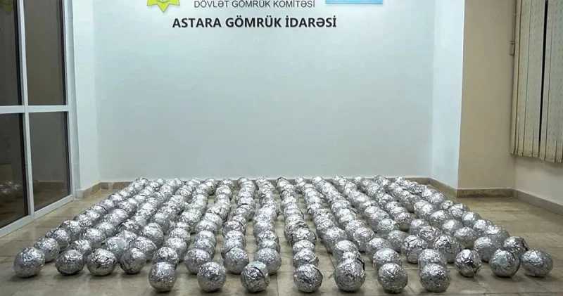 İrandan Rusiyaya narkotik tranzitinin qarşısını alındı FOTO