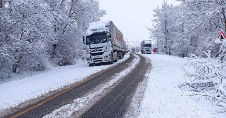 Azərbaycandan gedən TIR lar Türkiyə girmək üçün 12 saat gözlədi