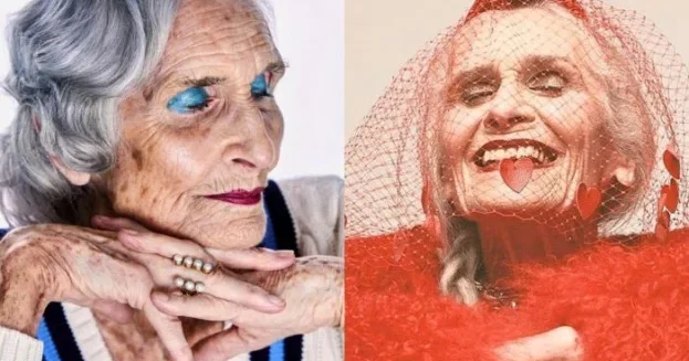 Ən yaşlı supermodel 97 yaşında öldü FOTOLAR