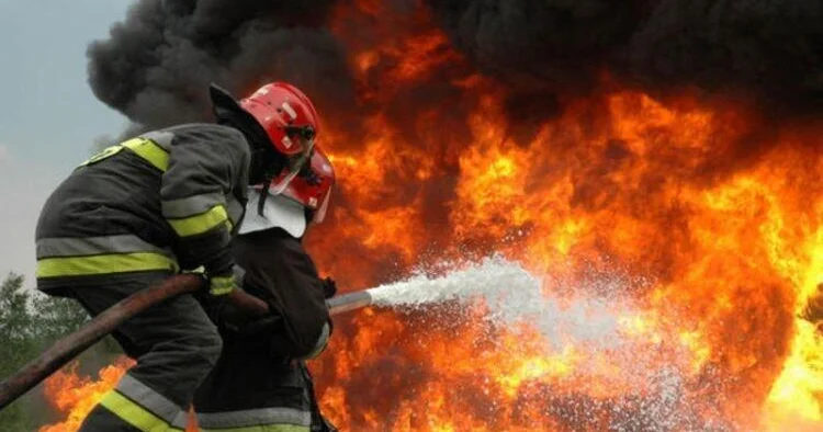 В Газахском районе вспыхнул пожар ВИДЕО