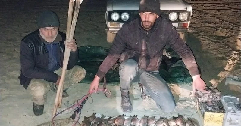 Qanunsuz balıq ovlayanlar saxalanılıb