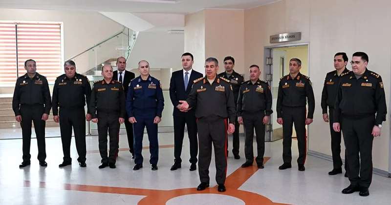 MN rəhbərliyi hərbi hospitalda olub