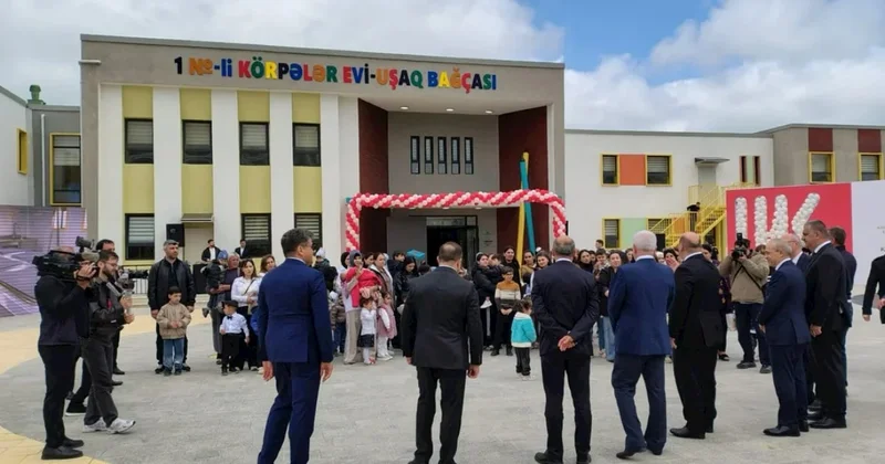 Füzulidə körpələr evi uşaq bağçasının açılışı olub