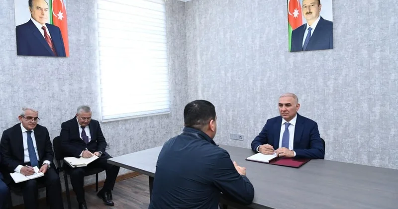 Azərişıq ASC nin sədri Vüqar Əhmədov Şuşada vətəndaşları qəbul edib