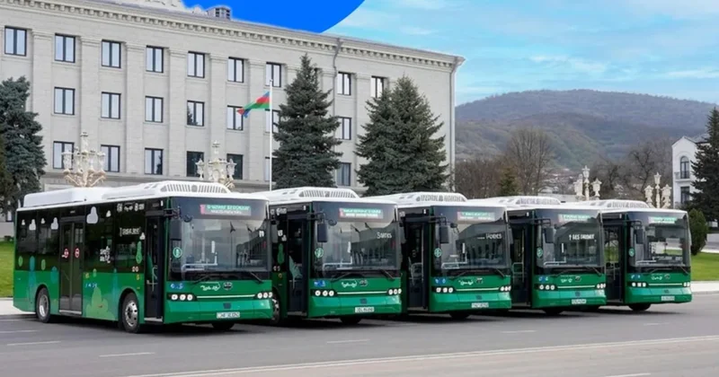 В Ханкенди запускают городские автобусные маршруты