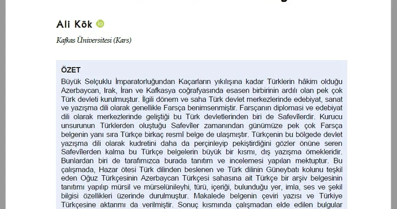 Türkiyəli alim azərbaycanlı tarixçilərə istinad etdi