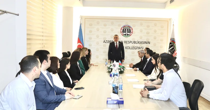 Vəkillər Kollegiyasında işə yeni qəbul edilən vəkil köməkçiləri ilə görüş olub