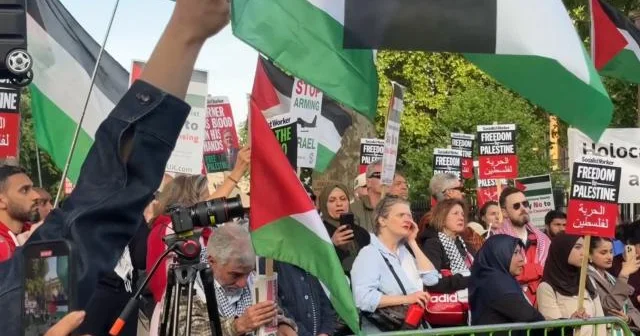Londonda Qəzza üçün aksiya